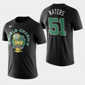 Boston Celtics Tremont Waters World Champs Name Number Black T-Shirt