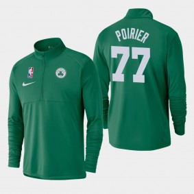 Men's Boston Celtics Vincent Poirier Element Logo Performance Half-Zip Pullover Kelly Green Jacket