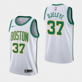 Men 2018-19 Boston Celtics Semi Ojeleye City White Jersey