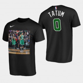 Boston Celtics Jayson Tatum Champions Celebration Black T-Shirt