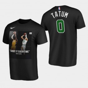 Boston Celtics Jayson Tatum Shoot it Everytime Black T-Shirt