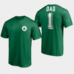 Boston Celtics 2021 Fathers Day Best Dad Green T-Shirt