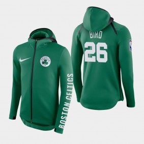 Men Boston Celtics Jabari Bird Showtime Full-Zip Green Hoodie