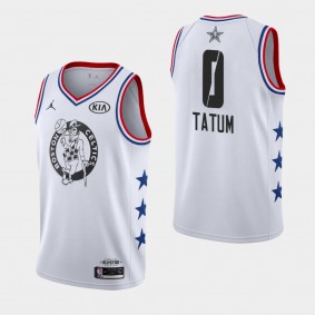 Men Boston Celtics Jayson Tatum 2019 All-Star White Jersey