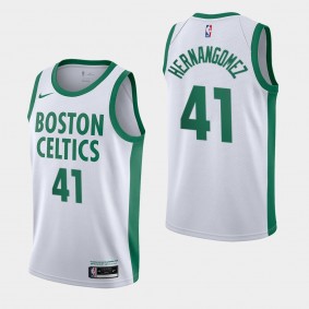 Juancho Hernangomez Boston Celtics City Edition Jersey White