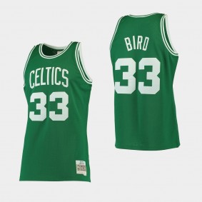 Men Boston Celtics Larry Bird Hardwood Classics Kelly Green Jersey