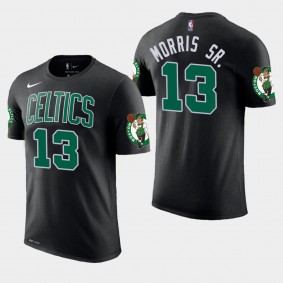 Men Boston Celtics Marcus Morris Sr. Statement Black T-Shirt
