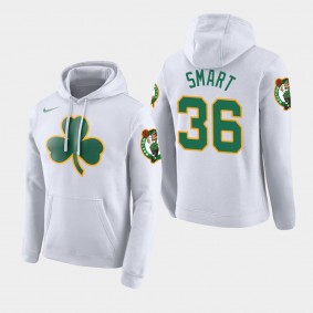 Men Boston Celtics Marcus Smart City Edition White Hoodie