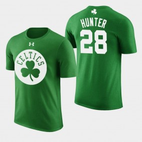 Boston Celtics R.J. Hunter St. Patrick's Day Name & Number T-Shirt