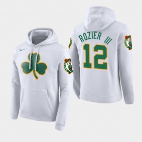 Men Boston Celtics Terry Rozier III City Edition White Hoodie