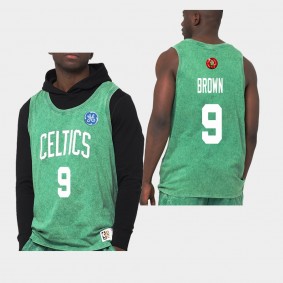 Boston Celtics Moses Brown Quintessential Worn Out Tank Top Jersey Green