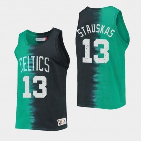 Boston Celtics Nik Stauskas Tie-Dye Tank Top HWC Limited Kelly Green Black