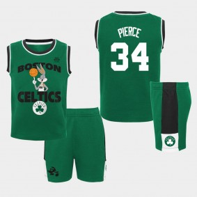 Boston Celtics Paul Pierce Space Jam 2 Tank Top & Shorts Kit Green