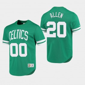 Boston Celtics Ray Allen Mesh Name & Number T-shirt Kelly Green