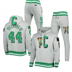Boston Celtics Mash Up Capsule Robert Williams III Gray Suits Hoodie and Sweatpants