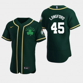 Boston Celtics Romeo Langford Team Authentic T-Shirt Green