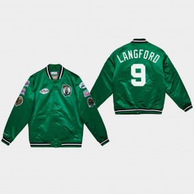 Boston Celtics Romeo Langford Satin Full Snap Champ City Jacket Green