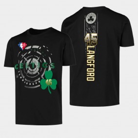 Boston Celtics Romeo Langford NBA　75th anniversary 2021 T-Shirt Black