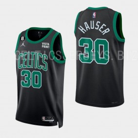 2022-23 Boston Celtics Sam Hauser Black Jersey Statement Edition