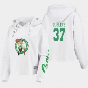 Semi Ojeleye Boston Celtics Women's DKNY Sport Hoodie White