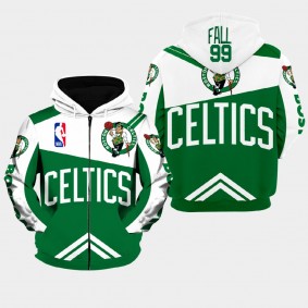 Boston Celtics Tacko Fall Team logo Jacket Full-Zip Green