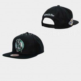 Boston Celtics Snapback Top Spot Hardwood Classics Black Hat