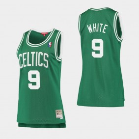 Women's Boston Celtics Derrick White HWC Throwback Jersey Green