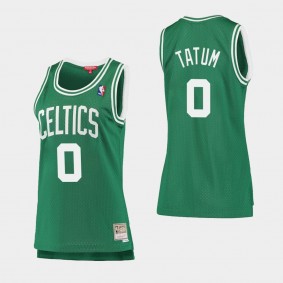 Women's Boston Celtics Jayson Tatum #0 Green HWC Throwback Jersey