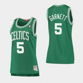 Women's Boston Celtics Kevin Garnett HWC Throwback Jersey Green