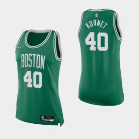75th Anniversary Boston Celtics Luke Kornet Icon Jersey Women's Green