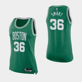 Women's Boston Celtics 75th Anniversary Icon #36 Marcus Smart Green Jersey