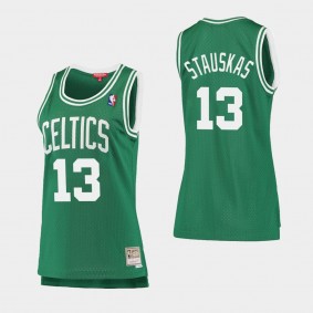 Women's Boston Celtics Nik Stauskas HWC Throwback Jersey Green
