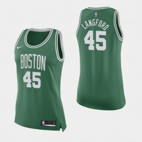 Women's Boston Celtics Romeo Langford Icon Green Jersey