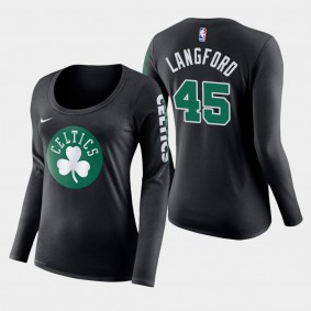 Boston Celtics Romeo Langford Primary Logo Long Sleeve T-Shirt