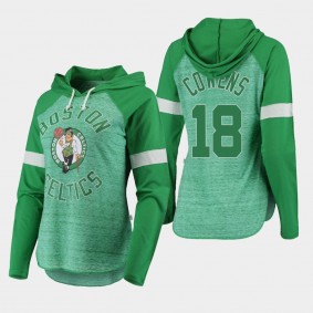 Boston Celtics David Cowens Season Opener Raglan Long Sleeve Green Women's T-Shirt