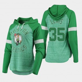 Boston Celtics Reggie Lewis Season Opener Raglan Long Sleeve Green Women's T-Shirt