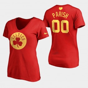 Boston Celtics Robert Parish 2020 Mothers Day Gifts Idea Red T-Shirt