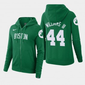 Women's Boston Celtics Robert Williams III Wordmark Essential Full-Zip Kelly Green Hoodie