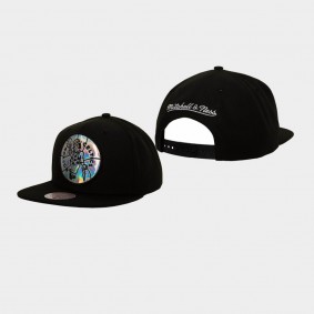Boston Celtics Iridescent Xl Logo Snapback HWC Hat Black
