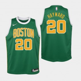 Youth Boston Celtics Gordon Hayward Earned Green Jersey