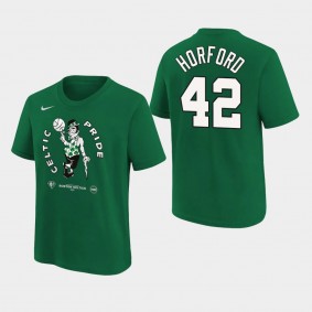 Al Horford 2022 NBA Playoffs Boston Celtics Kelly Green T-shirt Mantra Youth