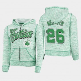 Boston Celtics Aaron Nesmith Space Dye Kelly Green Youth Hoodie