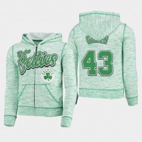 Boston Celtics Javonte Green Space Dye Kelly Green Youth Hoodie