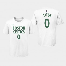 Boston Celtics Jayson Tatum City White Youth T-Shirt