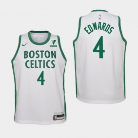 Carsen Edwards City Vistaprint Patch Boston Celtics Jersey White