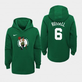 Youth Boston Celtics Bill Russell Primary Logo Green Hoodie