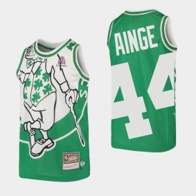 Boston Celtics Danny Ainge Big Face Hardwood Classics Youth Jersey Green