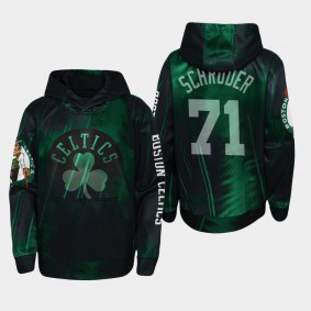 Boston Celtics Dennis Schroder Outside the Key Black Hoodie Youth Pullover