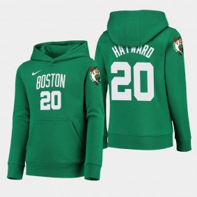 Youth Boston Celtics Gordon Hayward Icon 2019-20 Kelly Green Hoodie