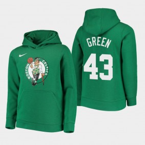 Youth Boston Celtics Javonte Green Essential Logo Kelly Green Hoodie